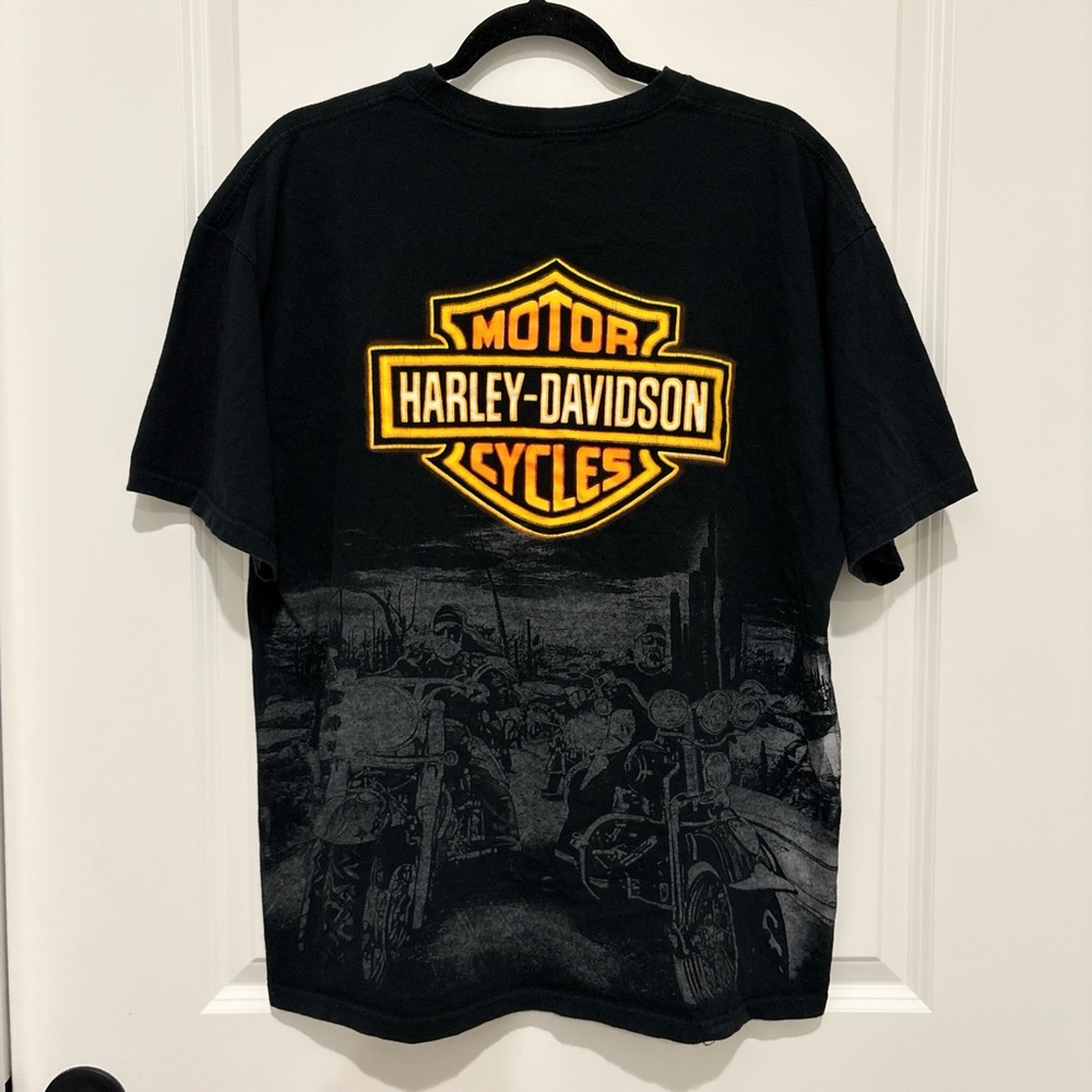 Vintage Harley Davidson AOP t shirt.